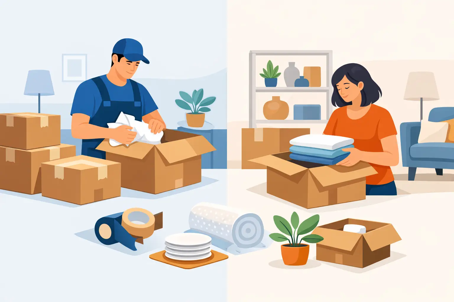 Read more about the article Can Movers Pack and Unpack? What to Expect