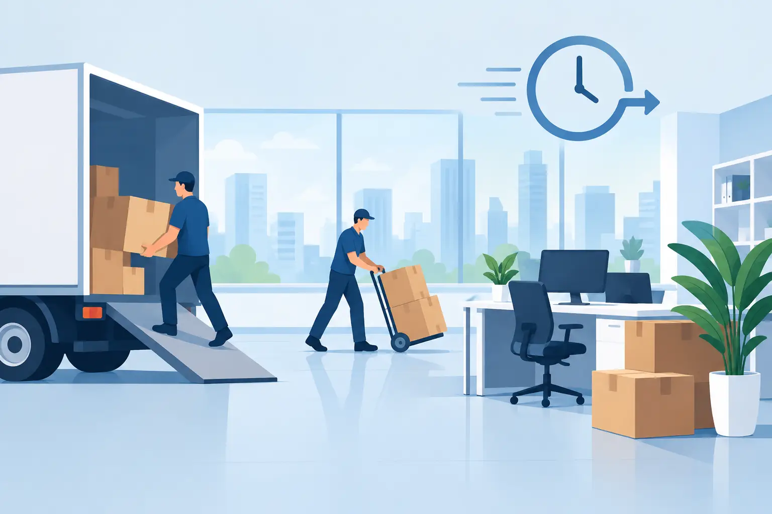 Read more about the article Best Business Relocation Services for Less Downtime
