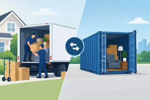 Read more about the article Movers Versus Containers: Which Move Fits?